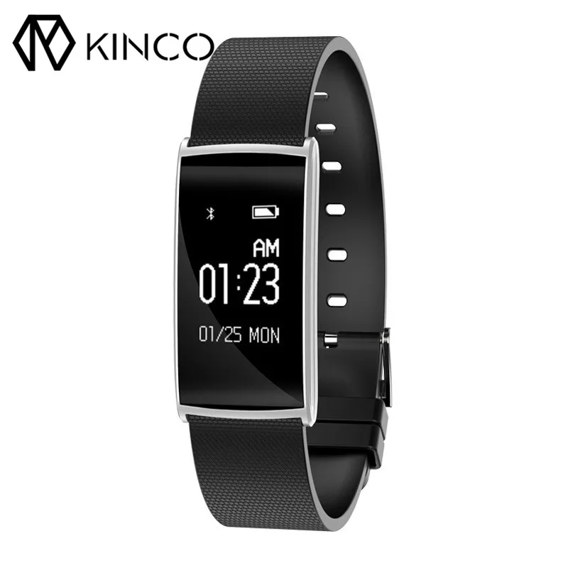 0 96 Inch OLED Bluetooth 4 0 Pedometer Sleep Monitor Health Detection Clock SMS Reminder Remote