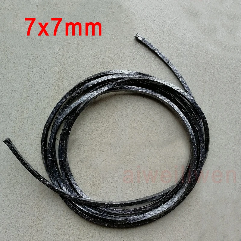New 7mm X 7mm Graphite Braided Packing Graphite Wire Rod Pump Valve