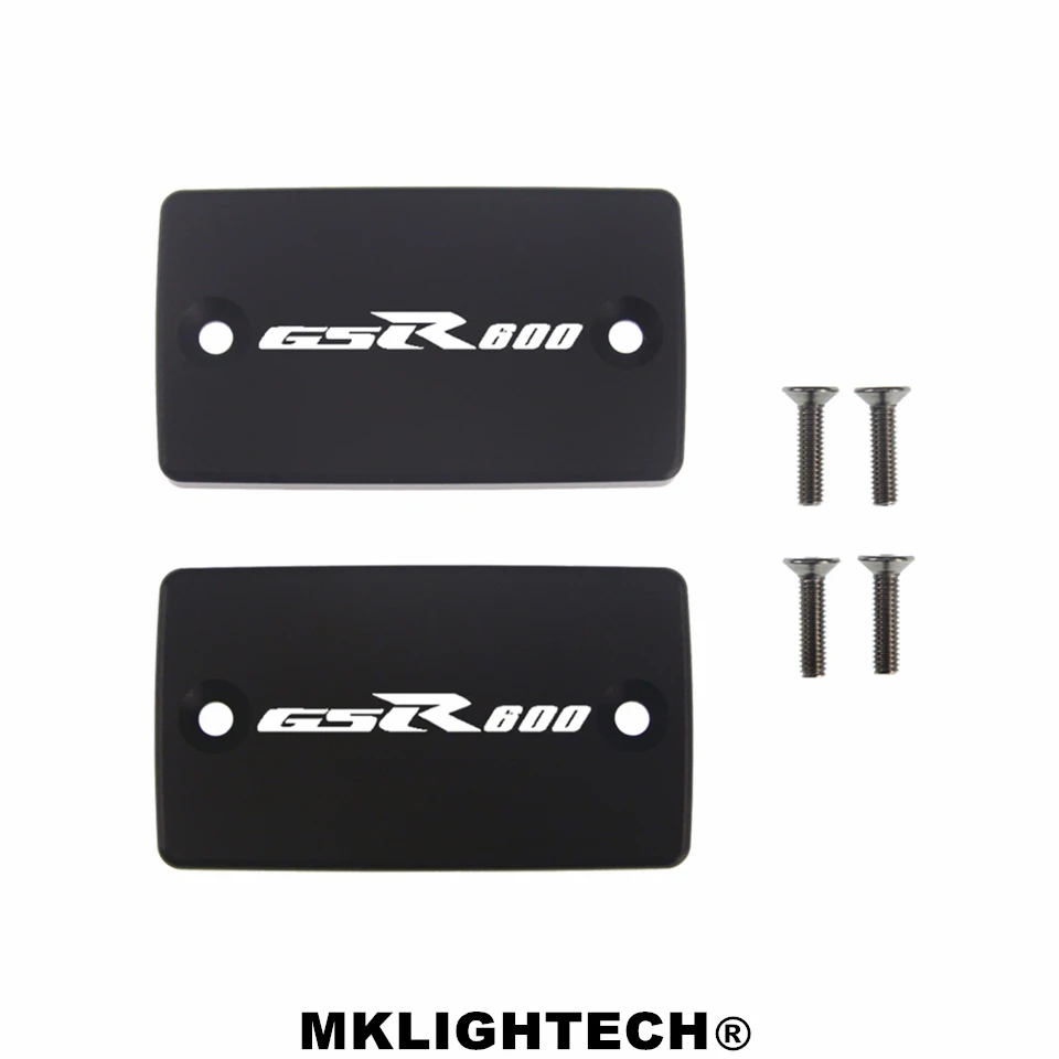 

MKLIGHTECH FOR Suzuki GSR600 2006-2011 GSR600F 1993-2006 CNC Aluminum Motorcycle Brake Fluid Fuel Reservoir Tank Cover Cap