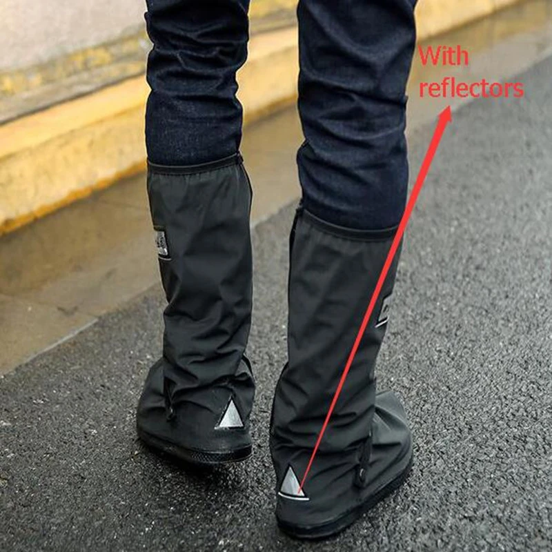 Short Water Boots Waterproof Rain Boots Women Outdoor Anti Slip Rain Shoes Cover with Reflector Short Water Boots Waterproof Rain Boots Women Outdoor Anti Slip Rain Shoes Cover with Reflector