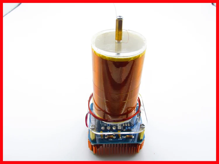 Diy Kits 30W Mini Music Tesla Coil Plasma Speaker Tesla Arc Generator Wireless Transmission Amplifier home audio amplifier