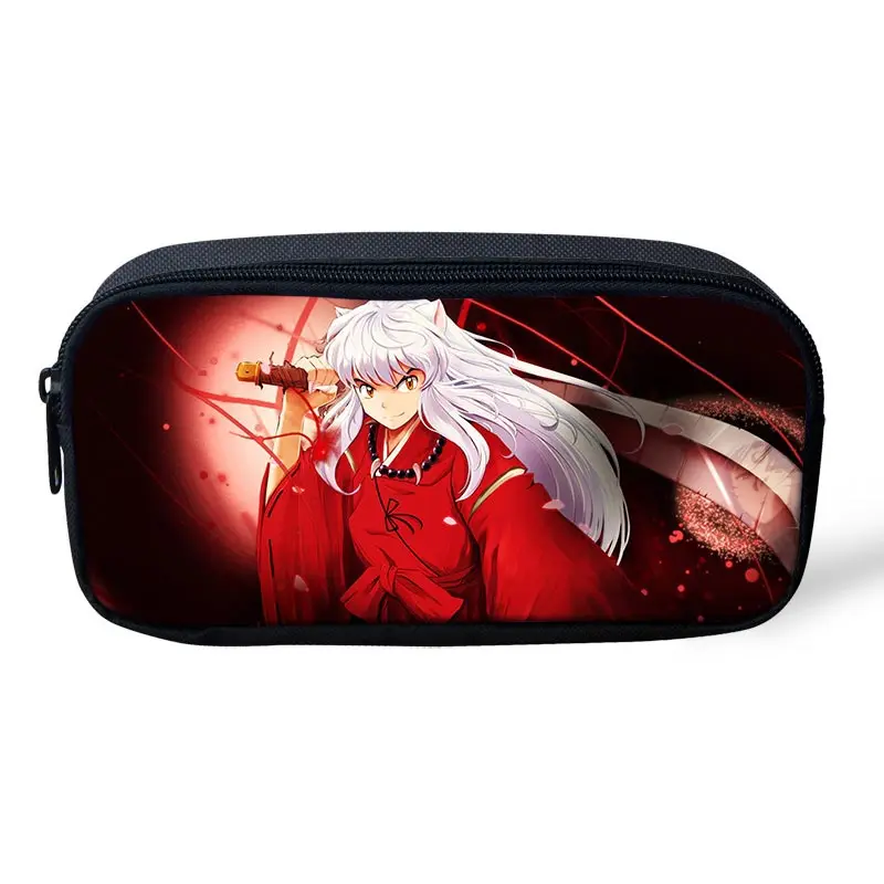 Новинка,, 3 предмета, школьные сумки с принтом Inuyasha, детские школьные рюкзаки для мальчиков, сумка через плечо, Детская сумка для книг типа «сатчел» - Цвет: LMLY0081K