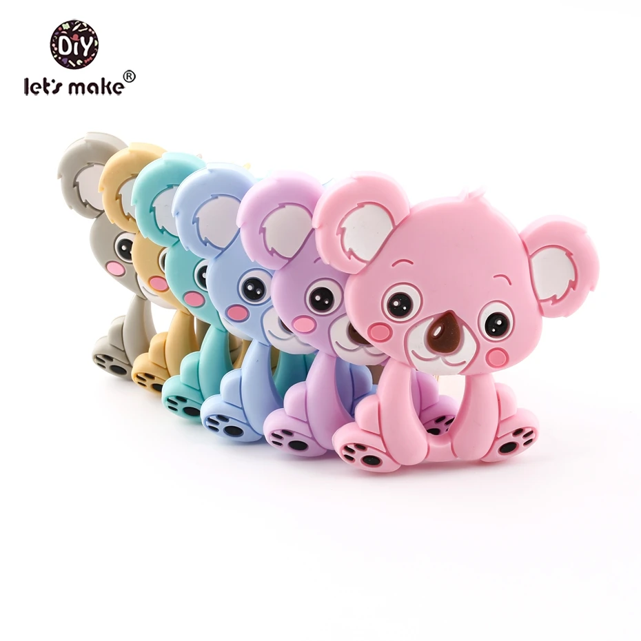Let's Make Baby Teether Koala 10 шт. силиконовый Прорезыватель для зубов пищевых продуктов