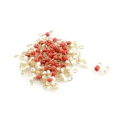 

100PCS Red + White Bead Electronic Soldering Probe PCB Test Endpoint Pin