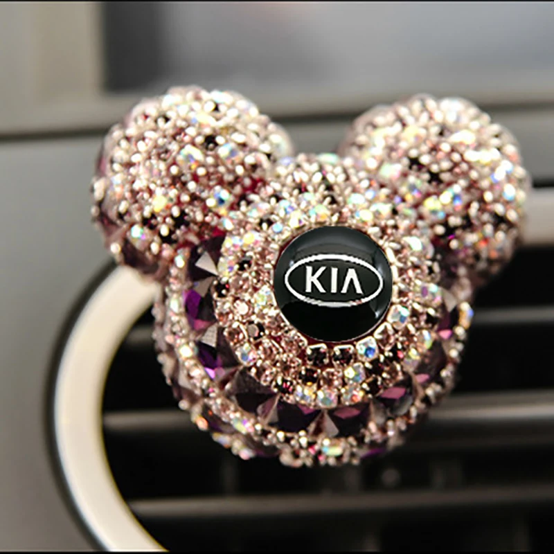 

Car Air Freshener Crystal Auto outlet Perfume Car Air Conditioning Clip Smell Car Interior Decor For Audi BMW Kia Ford Nissan VW