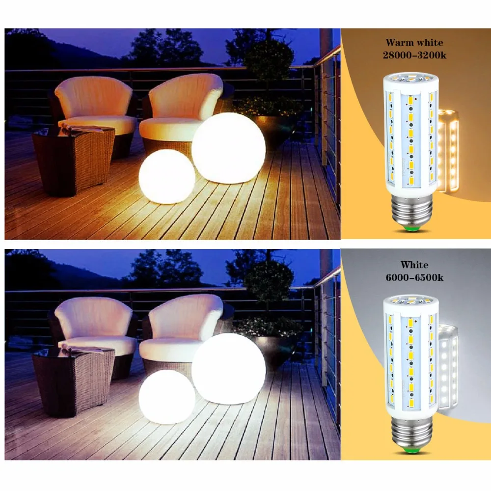 Ампула Светодиодная E27 диодные лампы 220 В 7 Вт 12 15 25 30 40 50 SMD 5730 высокая яркость