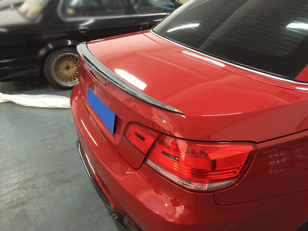 Углеродного волокна/FRP Неокрашенный Задняя накладка на Багажник крыло багажника для губ для BMW 3 серии E93 325i M3 2-дверный Кабриолет M3 2007-2013