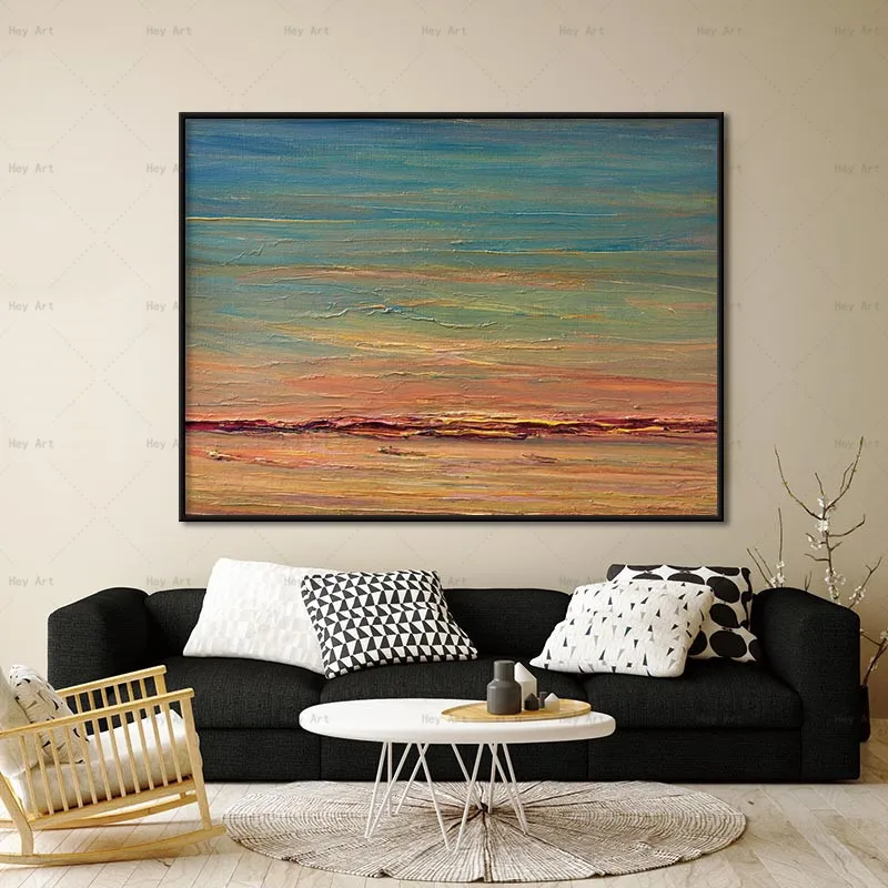 

Seascape Abstract Wall Art Poster Print Boat and Lighthouse Landscape Canvas Painting Window Decorative Pictures