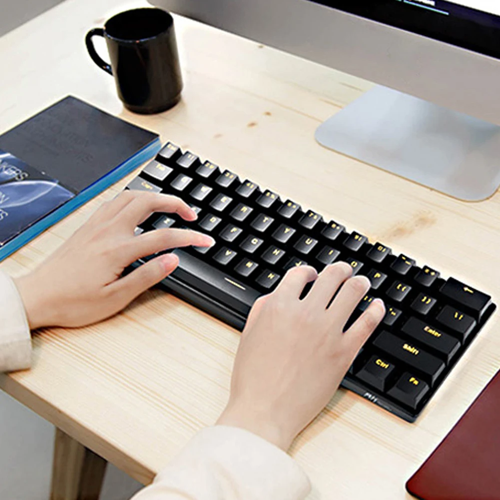 61 Ключи Беспроводной двойного режима Bluetooth игровой ноутбук для дома и офиса механическая клавиатура для PC ноутбук рабочего стола Windows Android IOS