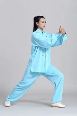 Унисекс китайский костюм кунг-фу Тай Чи Униформа боец одежда для выступлений Мужская Женская утренняя зарядка костюмы Джеки Чан - Цвет: StyleF