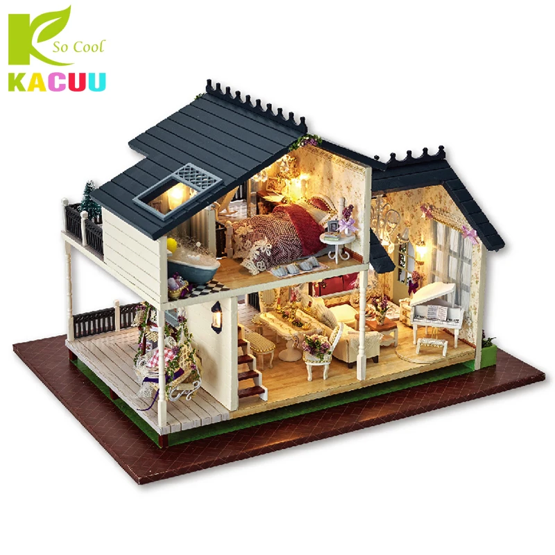 2018 DIY Doll Houses Wooden Casa Unisex Dollhouse De Boneca Dolls Houses Kids Toy Furniture Miniature Crafts Constructor Gifts 2018 DIY Doll Houses Wooden Casa Unisex Dollhouse De Boneca Dolls Houses Kids Toy Furniture Miniature Crafts Constructor Gifts