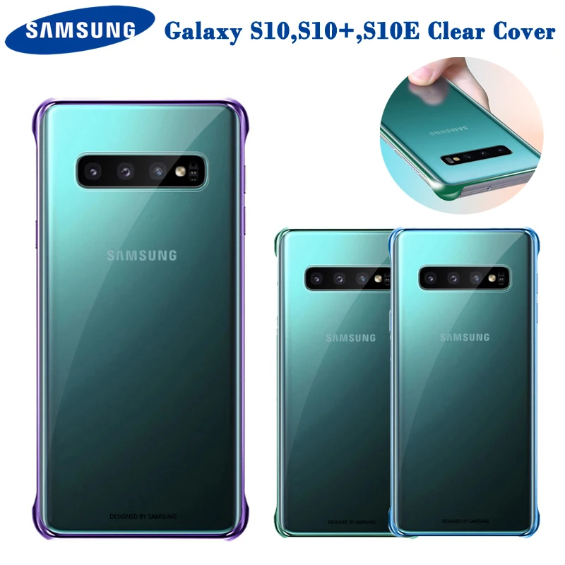 Прозрачный чехол для samsung GALAXY S10 S10Plus S10E SM-G9730 SM-G9750 SM-G9750 Чехол для мобильного телефона из ТПУ 6 цветов