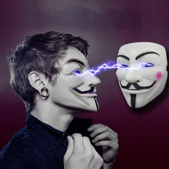 

New Halloween full face mask V for Vendetta Anonymous Film Guy Fawkes Fancy Cosplay masquerade masks Dress Costume Accessory