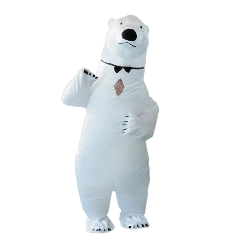 Details about   White Bear Mascot Costumes Cartoon Apparel Birthday Party Masquerade Christmas