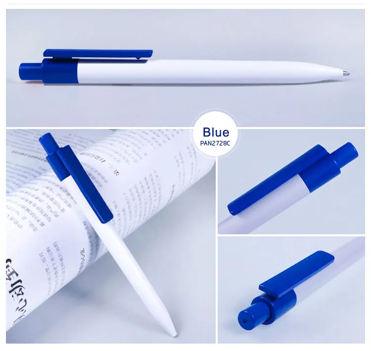 200 шт./партия шариковая ручка белого цвета с индивидуальным логотипом, рекламная ручка canetas, Товары для офиса