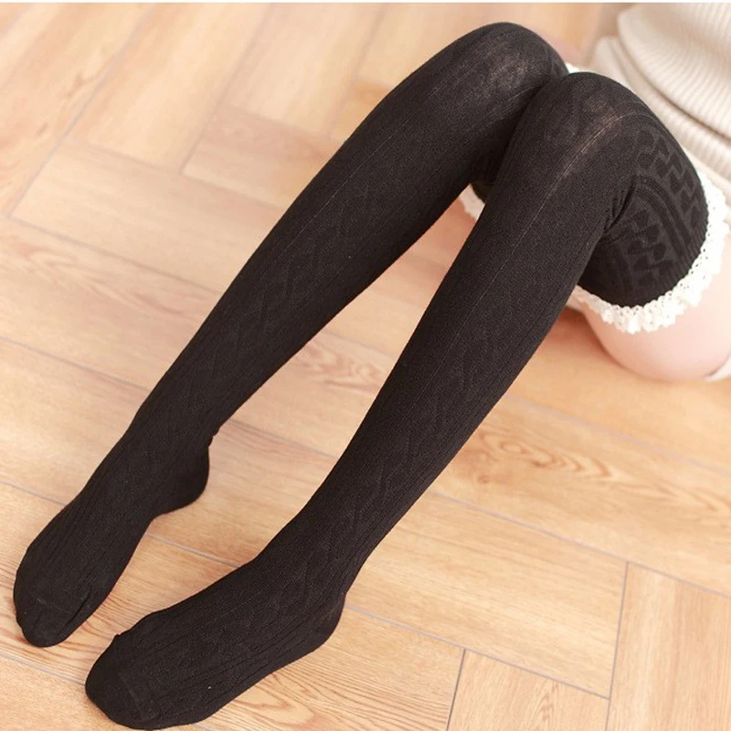 

1Pair Women's Lace Sexy Thigh High Stockings Sexy Woman Over Knee Long Stockings Compression Warm Fashion Stockings Female