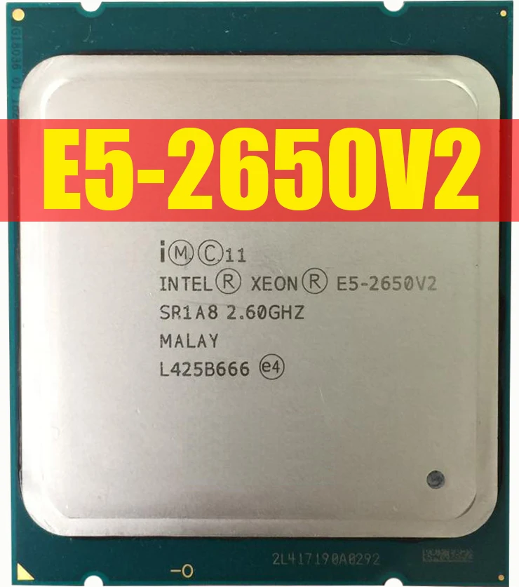 Процессор Intel Xeon E5-2650 V2 E5 2650 V2 Процессор 2,6 LGA 2011 SR1A8 Восьмиядерный процессор Настольный e5 2650V2 нормальной работы