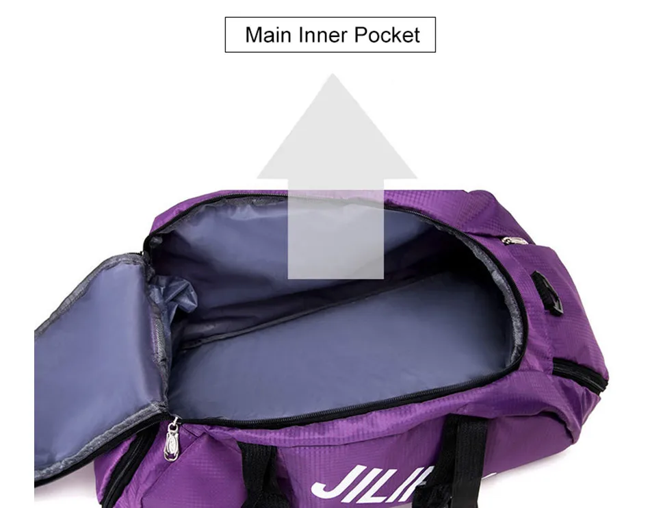Открытый Нейлон Водонепроницаемый спортивная сумка Для мужчин Для женщин Фитнес Йога Мешки Duffle обучение Отдых сумки на плечо Портативный