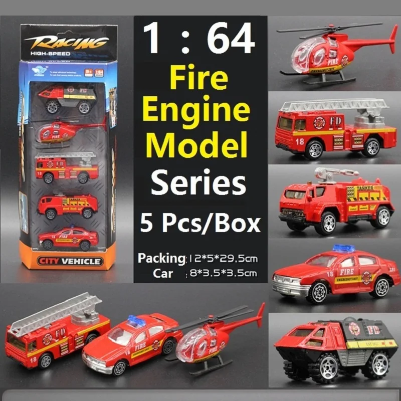 

Bast Sales 1:64 DIY Alloy Fire Engine model Truck/Cars/Airplane/Helicopter model simulation model Best Educational toy Gifts