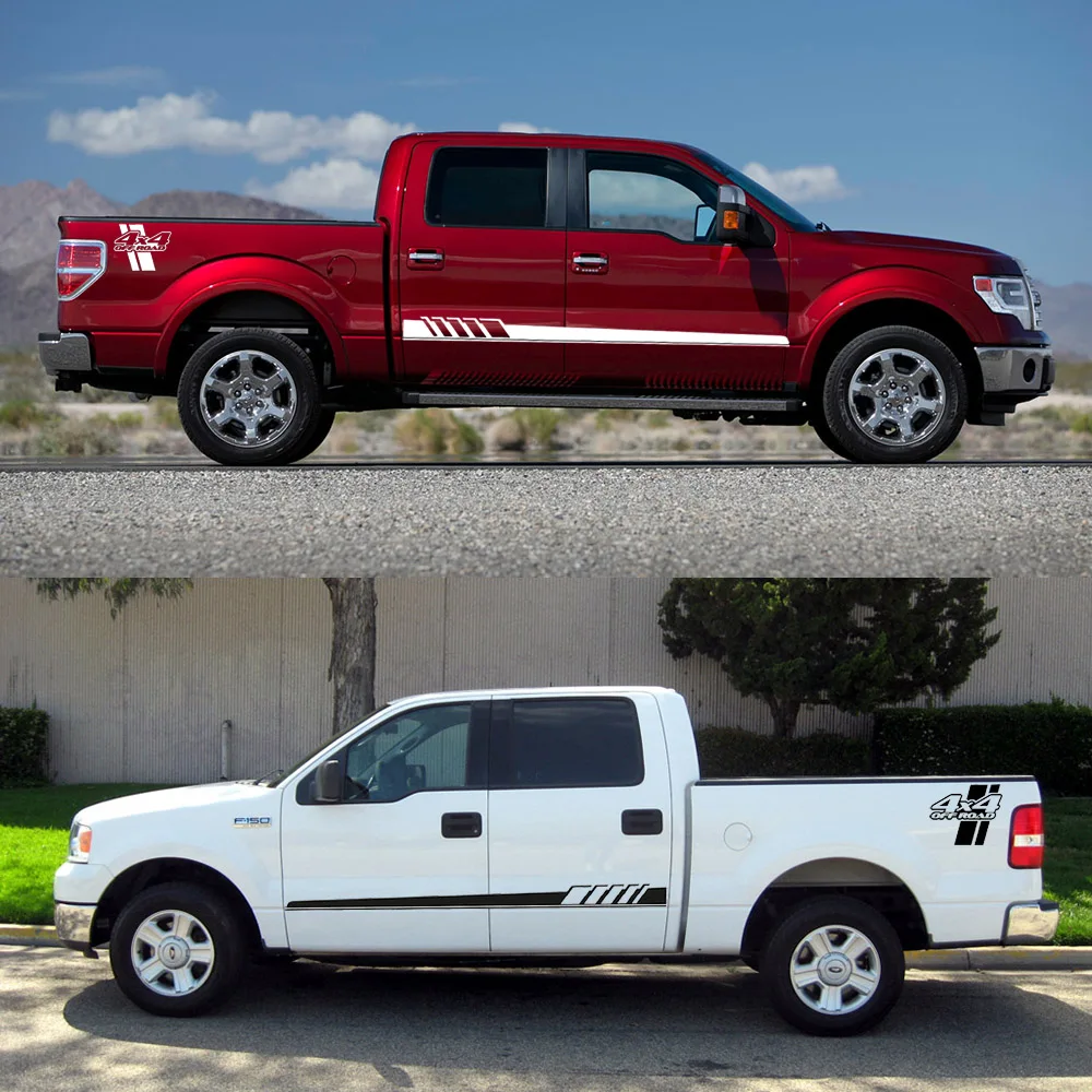 F150 Off Road >> Us 39 19 29 Off 4pcs Sets Decal Sticker Side Stripes Graphics F150 Off Road >> Us 39 19 29 Off 4pcs Sets Decal Sticker Side Stripes Graphics