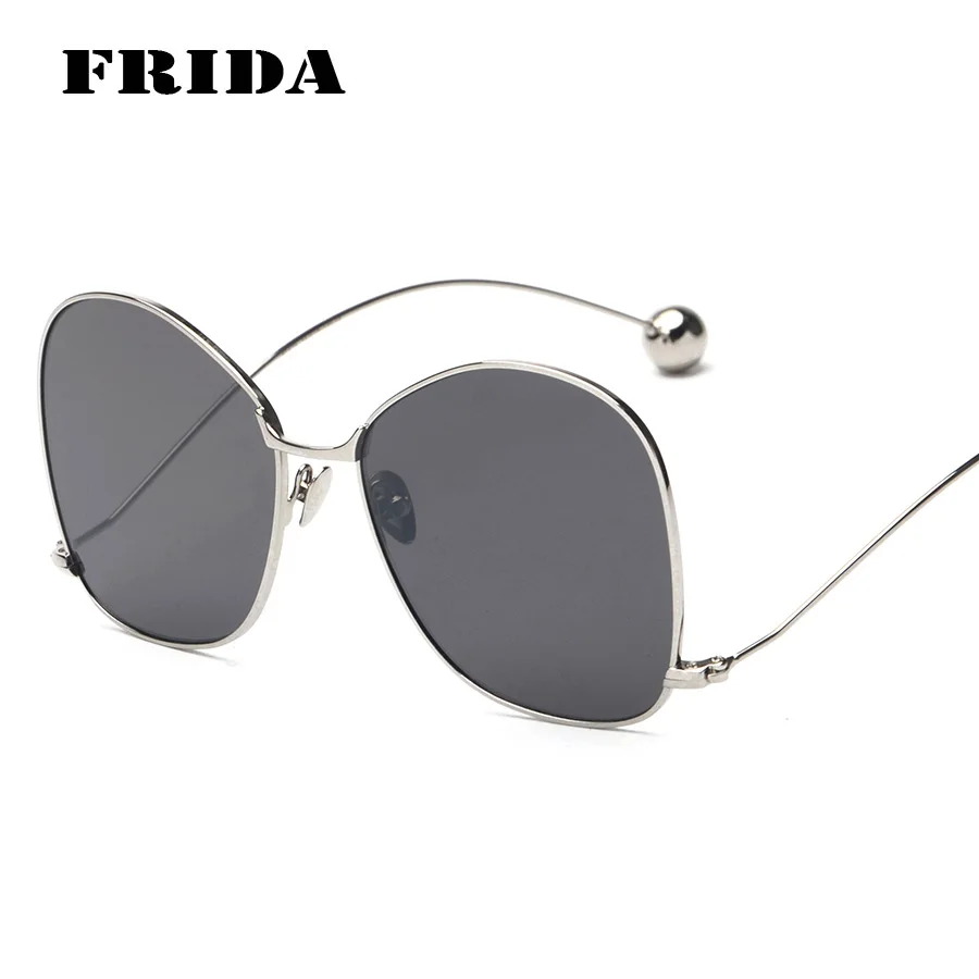 Fashion Oversized Butterfly Sunglasses Women Brand Designer Metal Frame