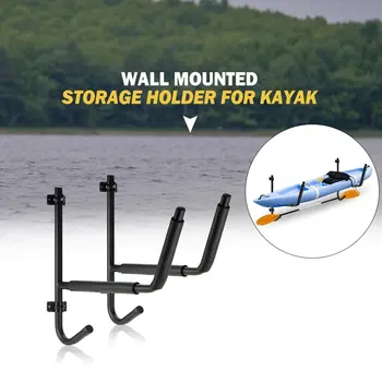 

Heavy Duty Folding Wall Mounted Storage Holder for Kayak and Paddle Kayak Canoe Boat Steel Ladder Wall Mount Storage Rack