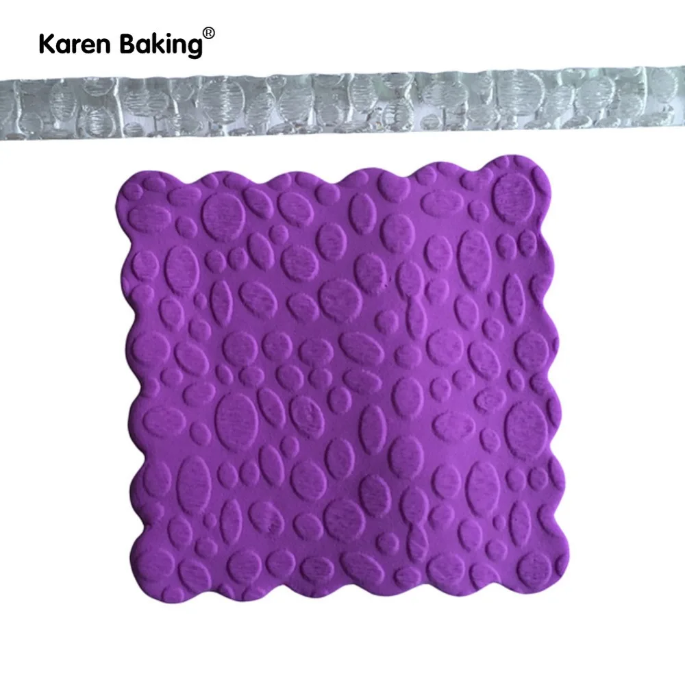 

Bubble Shape 3D Embossed Rolling Pin Cake Fondant Decorated Tools A406