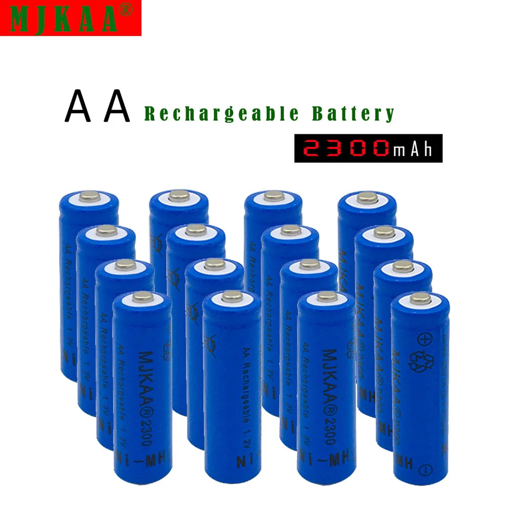 10 шт. 2 в Ni-MH AA 2300mAh аккумуляторные батареи 2A нейтральная аккумуляторная батарея для дистанционного управления игрушки светодиодный свет