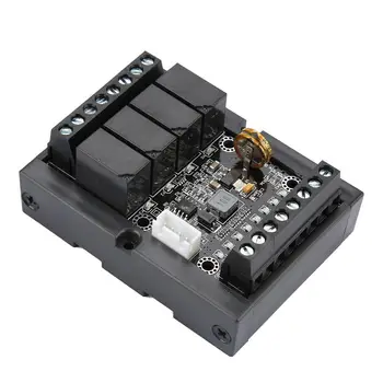 

PLC Programmable Logic Controller FX1N-10MR PLC Industrial Control Board DC 10-28V Relay Delay Module with Shell