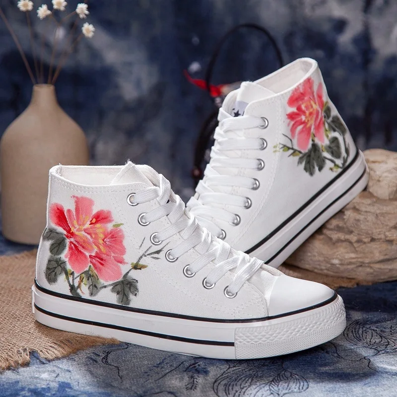 Chinese Ink Series Season Canvas Shoe China Style Chinese Ink Sail Cloth Shoe Woman Fund In State Cloth Shoe Zapatos De Mujer Chinese Ink Series Season Canvas Shoe China Style Chinese Ink Sail Cloth Shoe Woman Fund In State Cloth Shoe Zapatos De Mujer