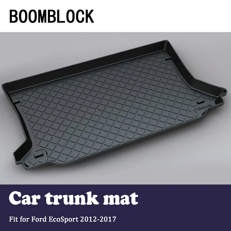 

BOOMBLOCK For Ford EcoSport 2012 2013 2014 2015 2016 2017 Waterproof Anti-slip Car Trunk Mat Tray Floor Carpet Pad Protector