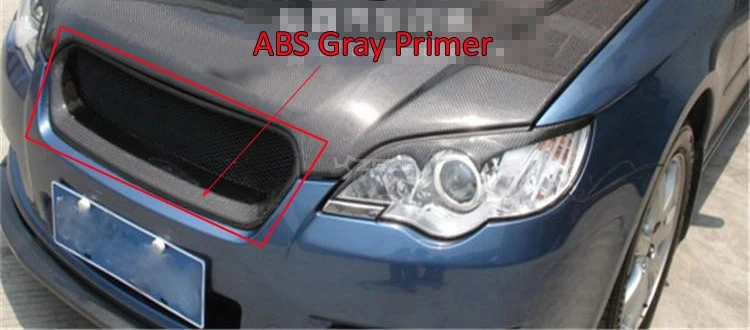 Серый праймер из АБС пластика для Subaru Legacy 2004 2008 сетчатая Решетка переднего