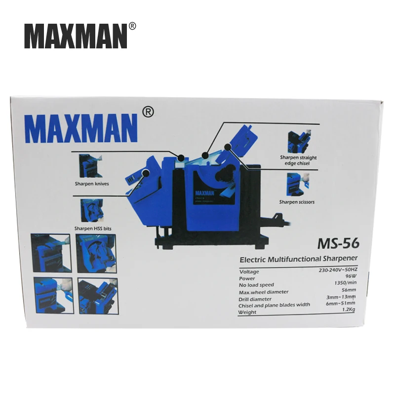 MAXMAN Professional электрический нож и Ножницы точилка долото и самолет и HSS дрель заточка машина для кухонных ножей инструмент