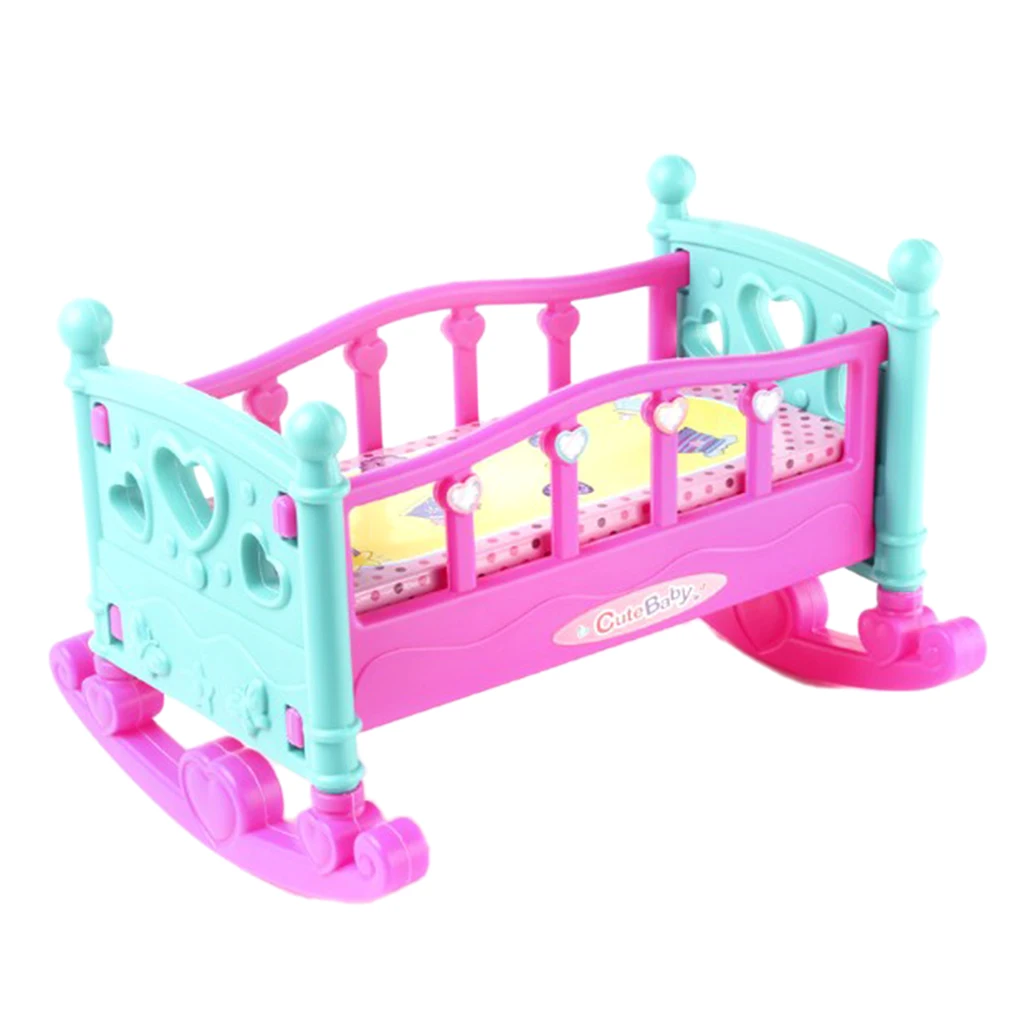 baby doll and cradle