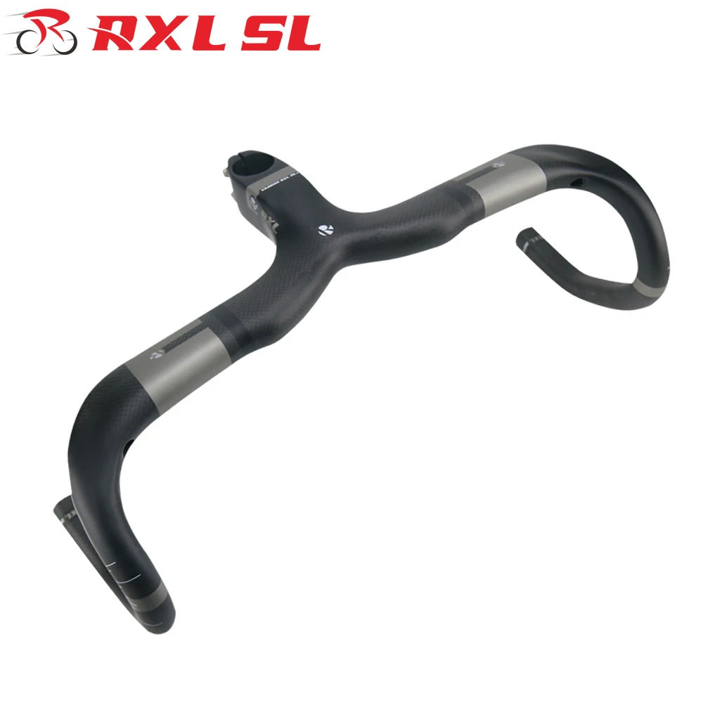RXL SL велосипед рупор руль для велосипеда из углеродного волокна, TT бар Дорожный отдых Рули черное крепление на велосипед UD матовый 31,8*400/420/440 руль для триатлона