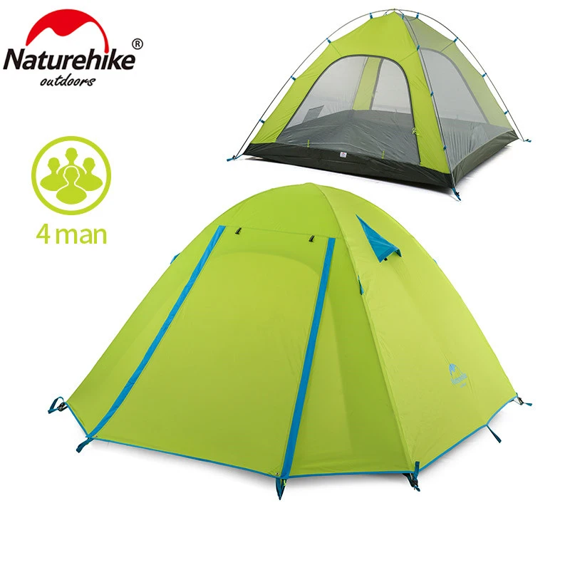 Naturehike P серии классика палатка 210 т Ткань для 4 человек nh15z003-p