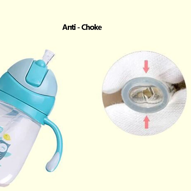 Baby Cute Owl Training Cups BPA Free Healthy Bottle Child Leak-Proof Double Handle Bottle Kid Water Feeding Learn Drinker T0700 (8)