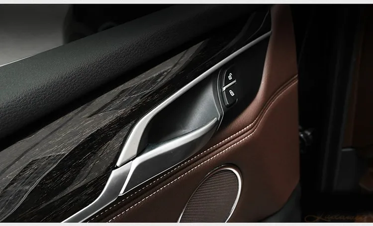 Автомобильный Стайлинг накладка на внутреннюю дверную ручку накладка на дверную чашу украшение для BMW X5 X6 F15 F16 E70 E71 авто аксессуары для интерьера