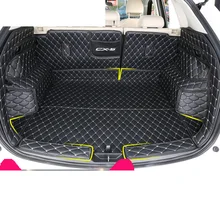 lsrtw2017 fiber leather car trunk mat for mazda cx-5 2017 2018 2019 2nd generation
