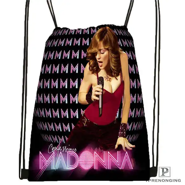 Drawstring Backpack Custom Celebrities Demi Lovato походная сумка на шнурке Cute Daypack Kids Satchel(черная спина) 31x40 cm#180531-03-74 - Цвет: Drawstring Backpack
