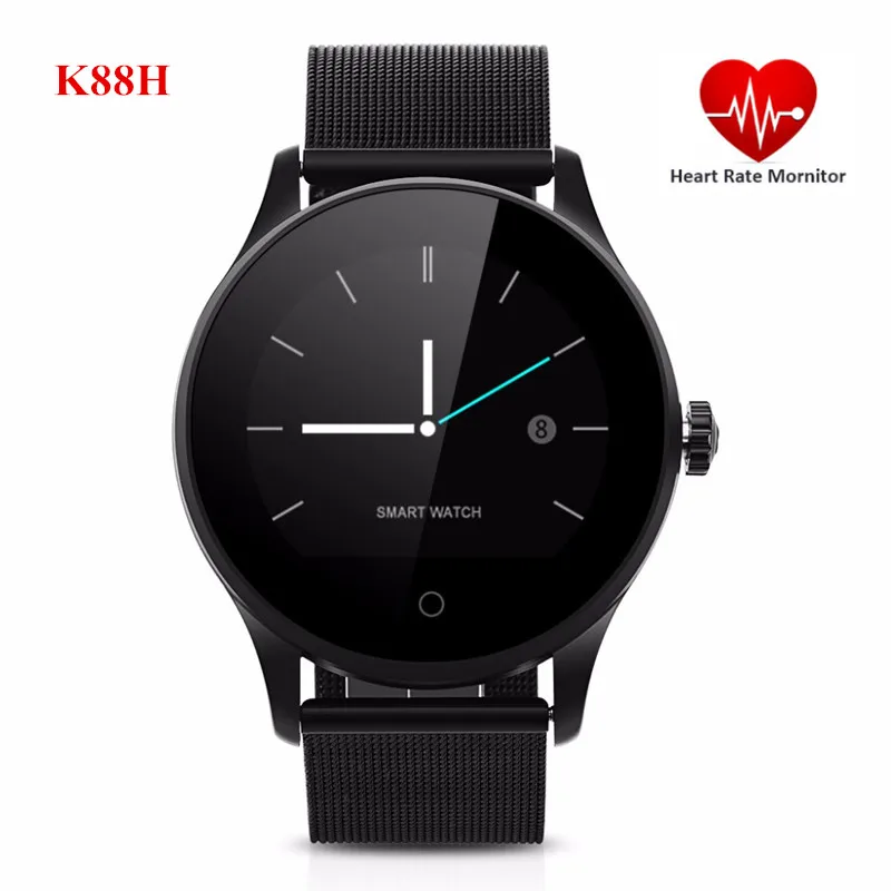 

Excelvan K88H Smart Watch Pedometer Heart Rate Monitor Call/SMS Reminder Sleep Monitor Men Women Smartwatch For Smart Phone