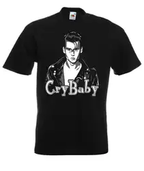 Cry Baby Johnny Depp Джон Уотерс ретро фильм футболка с принтом футболки короткий рукав Hipster Tee