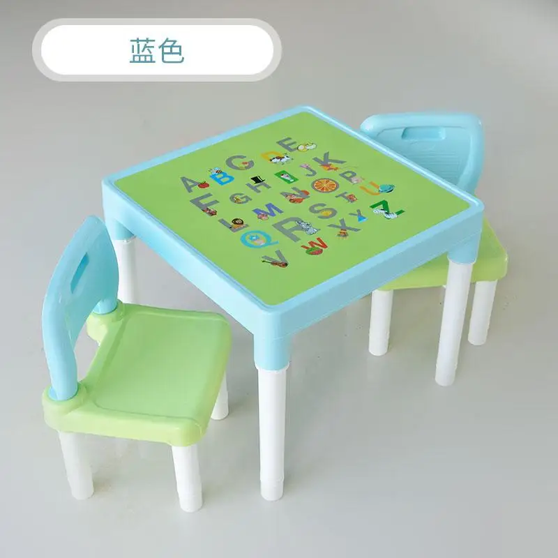 Детский стол и стул, детский сад, детский стол и стул, детский стол, домашний пластиковый игрушечный письменный стол