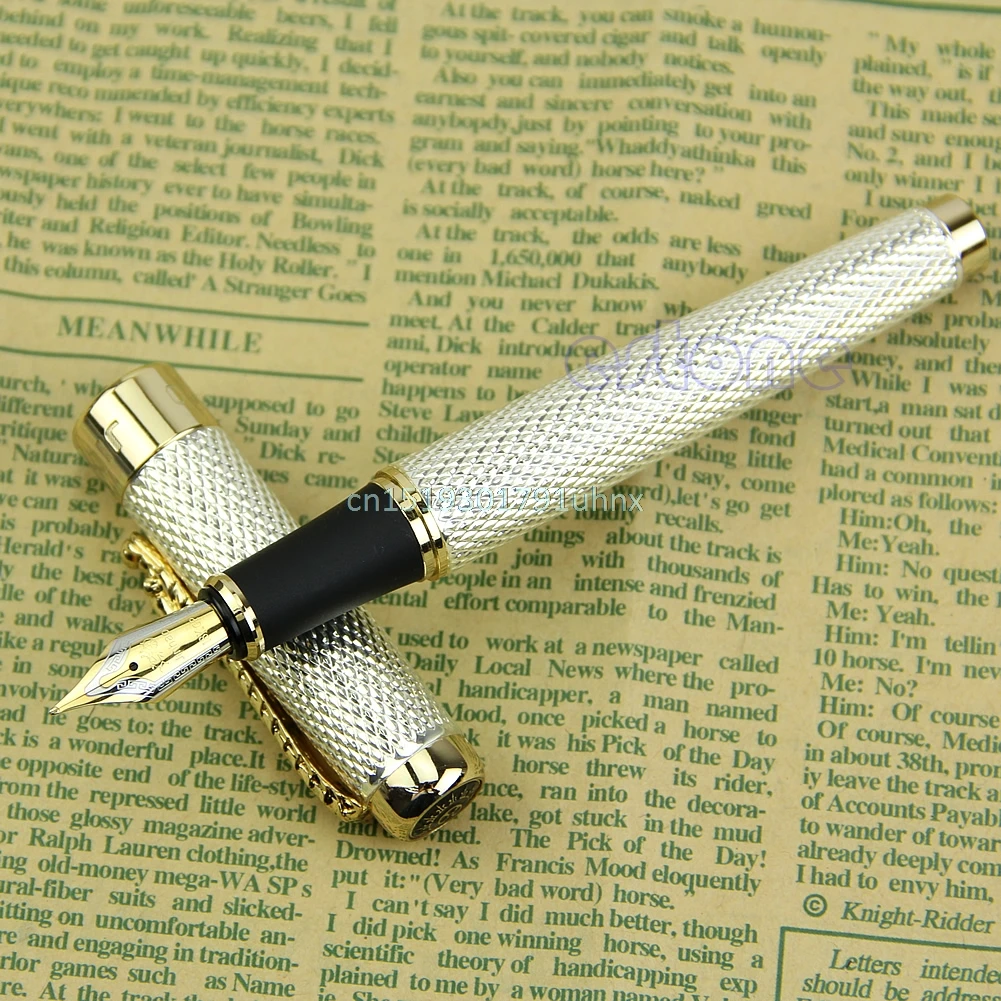 Noblest Fountain Jinhao Dragon 1200 ручка для письма 18KGP Средний наконечник золотого и