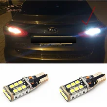 2 X T15 W16W Xenon White 15 LED Back Reverse Light For kia rio k2 3