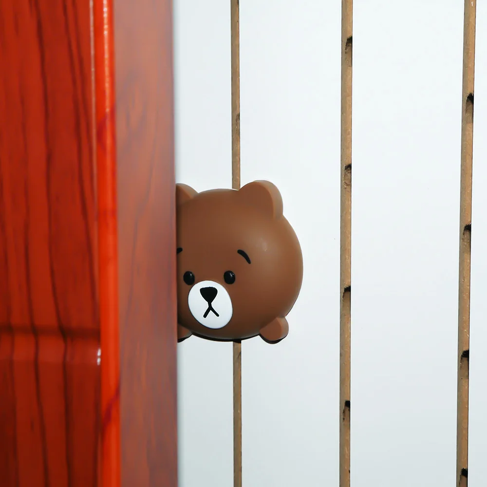 

Animal Frog Cat Bear Modelling Door Handle Bumper Rubber Lock Crash mat Pad Wall Protector Guard Door Stopper