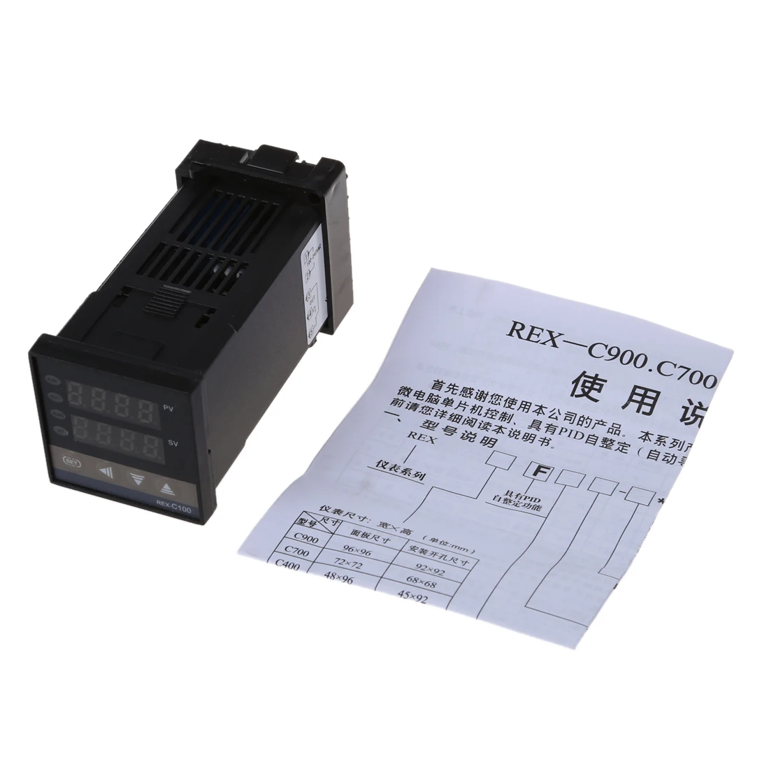 SSR двойной цифровой дисплей F/C PID регулятор температуры|pid temperature controller|temperature