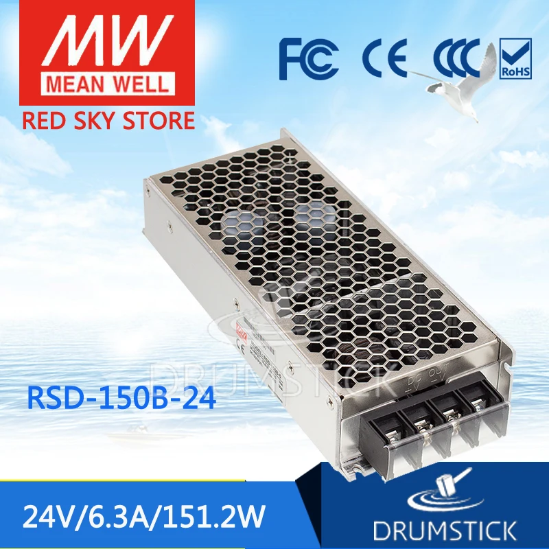 

MEAN WELL RSD-150B-24 24V 6.3A meanwell RSD-150 24V 151.2W Railway Single Output DC-DC Converter [Real6]