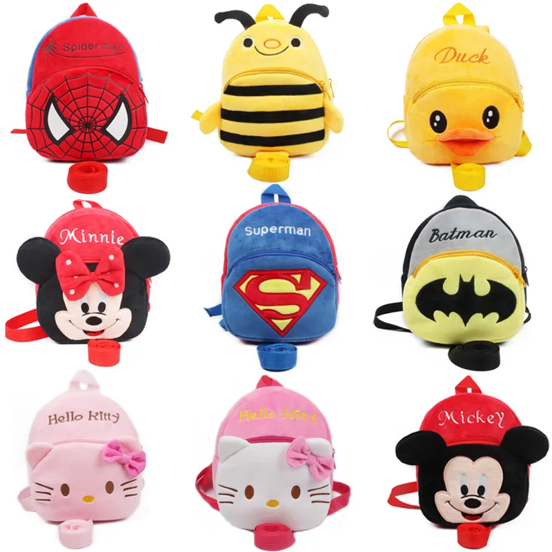 anti lost 1 2 5 years baby cartoon plush backpack New baby satchel child backpack decompression