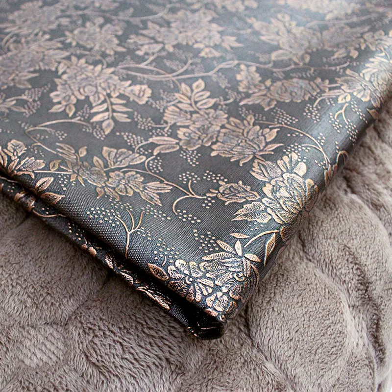 

Lychee Life A4 Flower Pattern PVC Leather Fabric High Quality Synthetic Leather DIY Sewing Material for Handmade Crafts